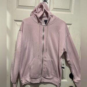 NWT Pink Justify zip up hoodie Size M #loungewear #cozy